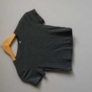 NWOT Nollie charcoal crop top